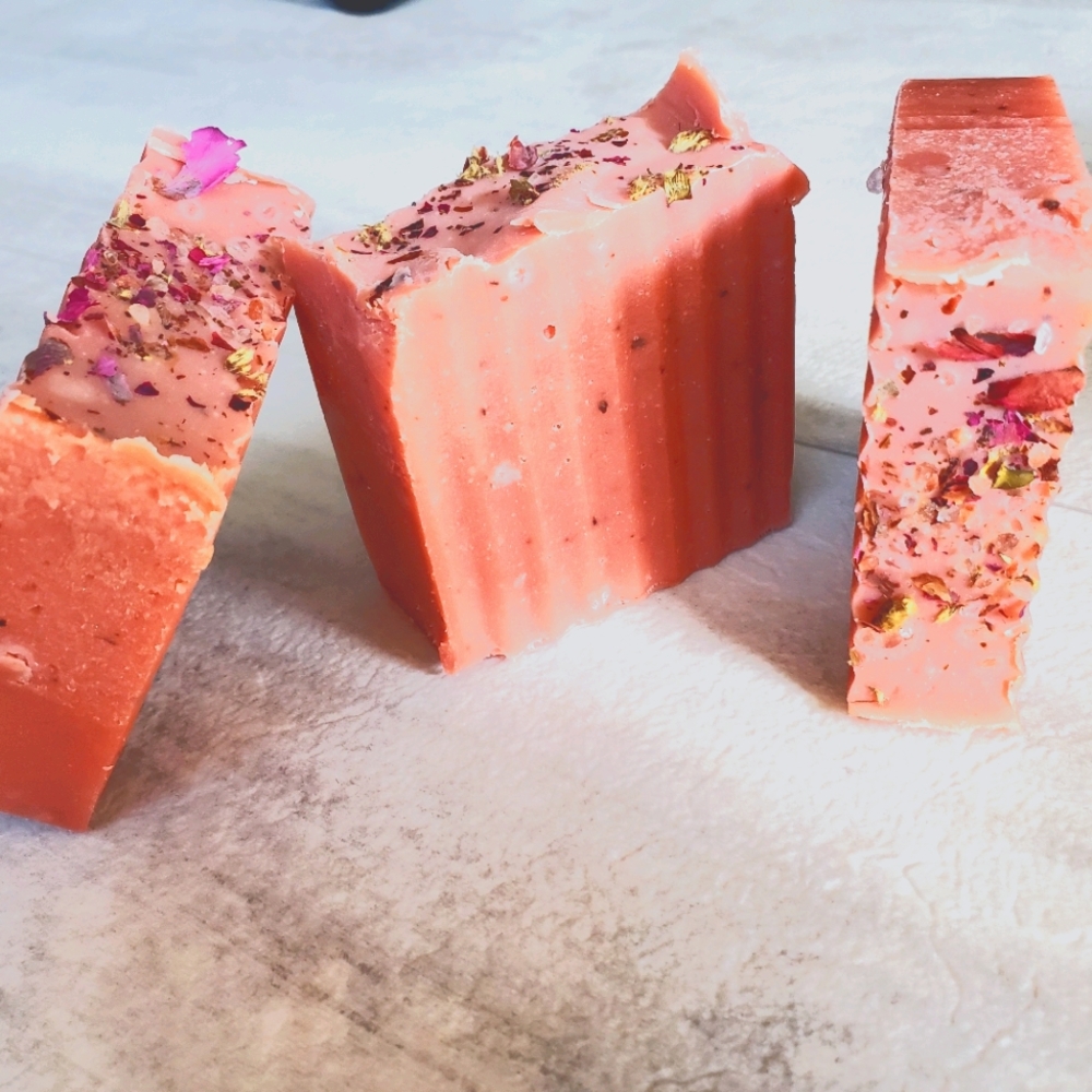 Pink Paradise homemade soap bar